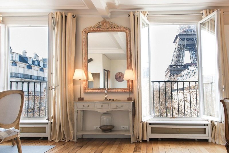 Parisian style in the interior of the apartment