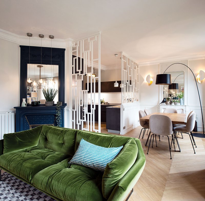 Parisian style in the interior of the apartment