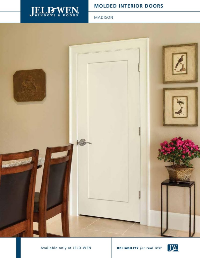 White door in the interior