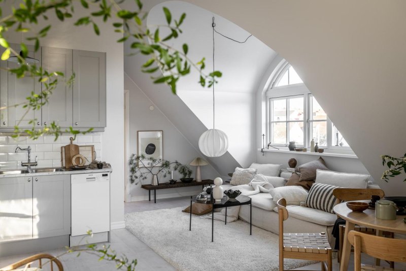 Scandinavian style attic