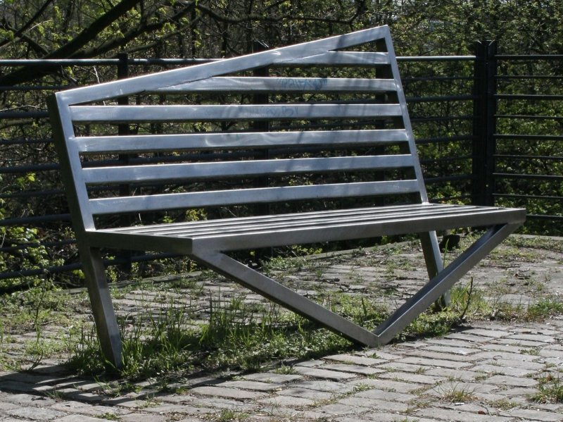 Metal bench