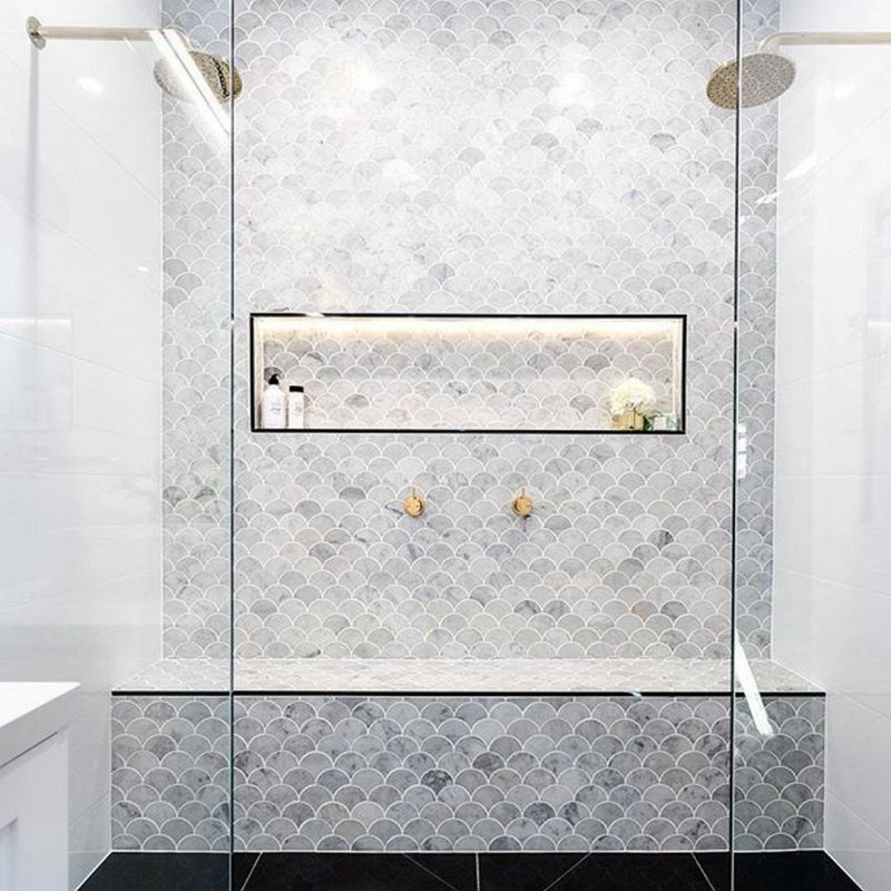 Marble bathroom design