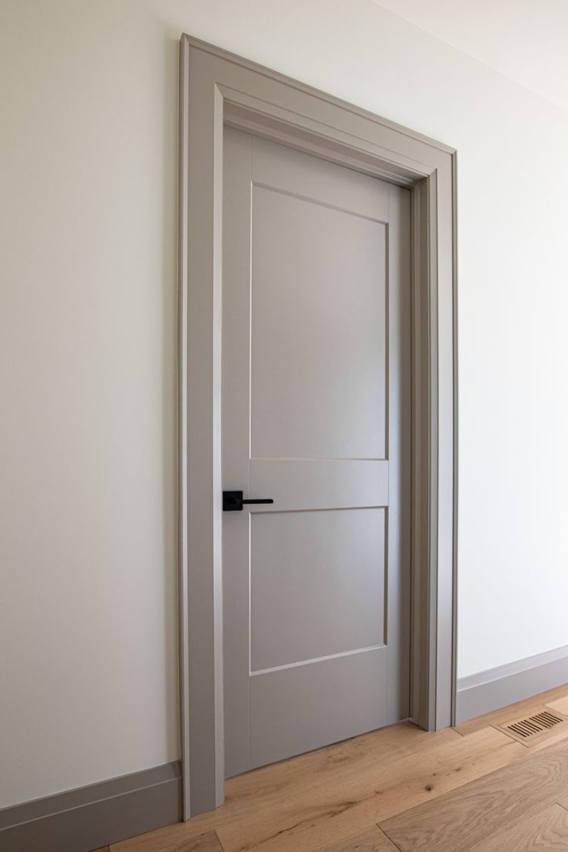 White interior door