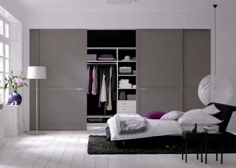 Wardrobe in a modern design design