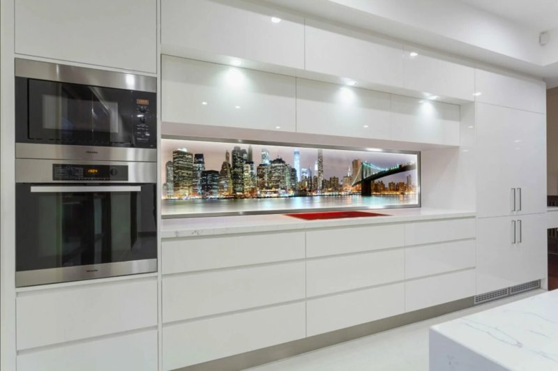 White kitchen in a modern style