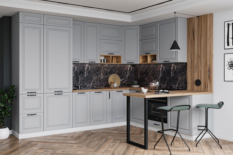 Kitchen Nice Surskaya Gray Oak