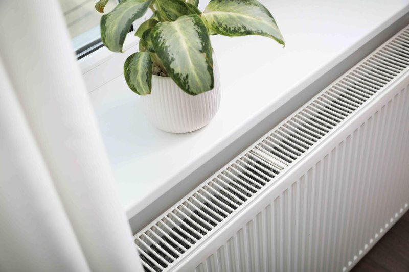 Heating steel radiator