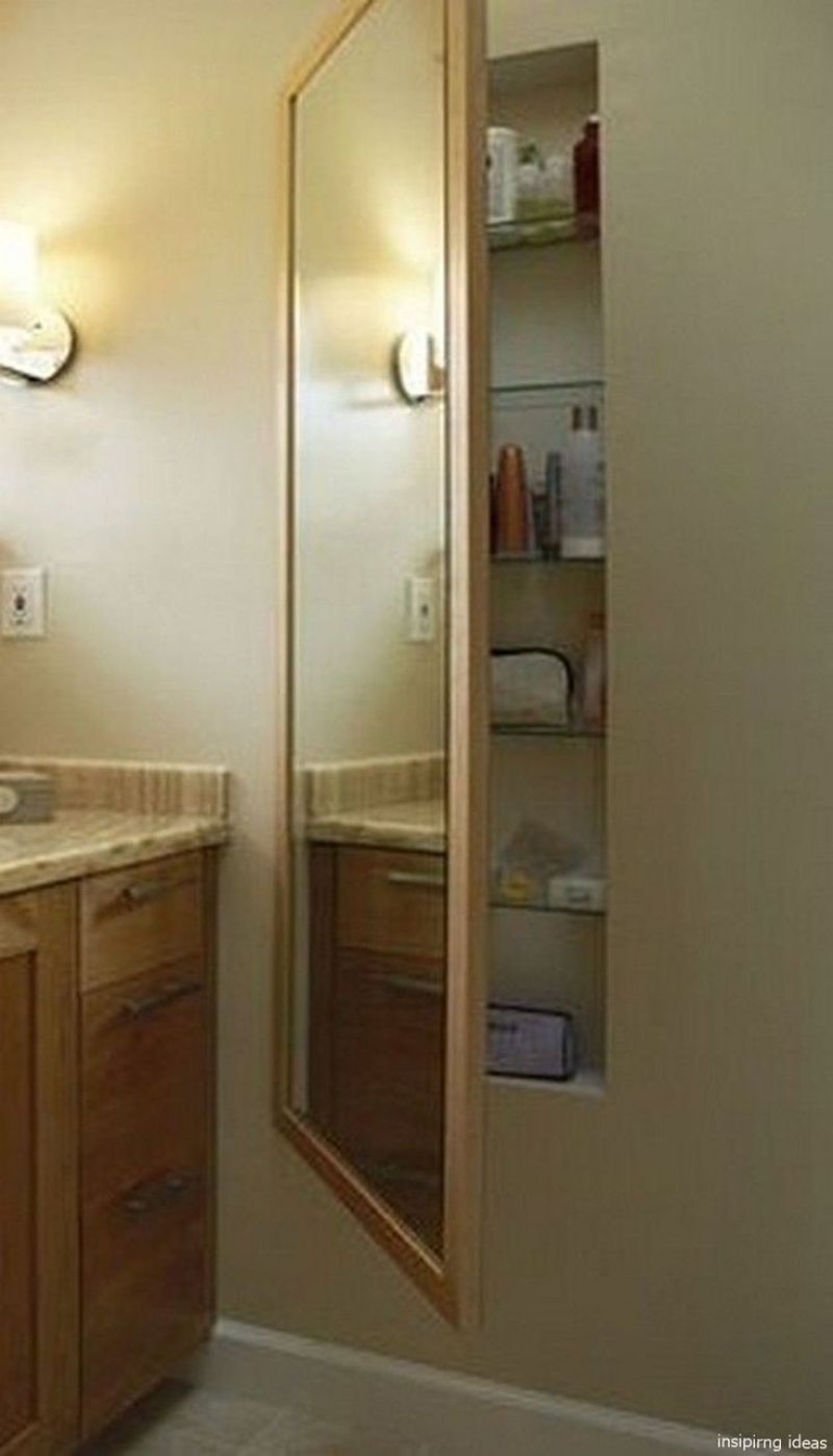 Cabinet in the bathroom