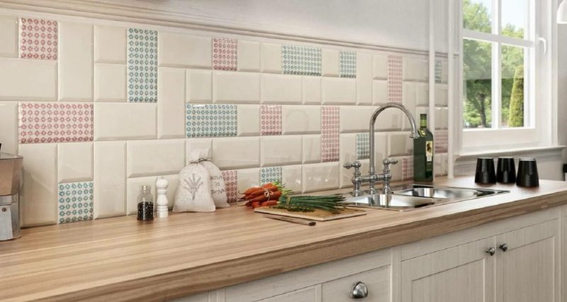 Ceramic tile for kitchen