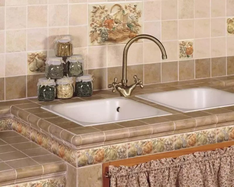 Ceramic tile for kitchen