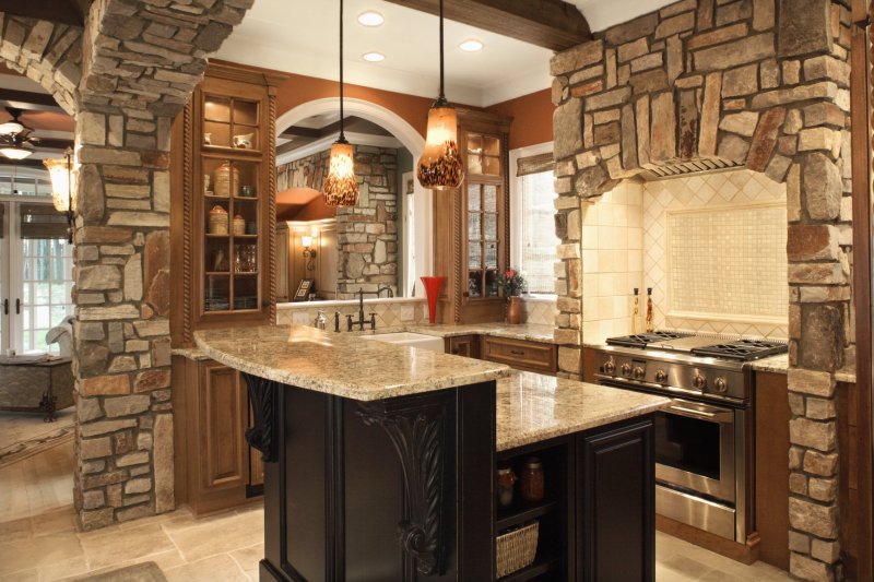 Kitchen in stone style