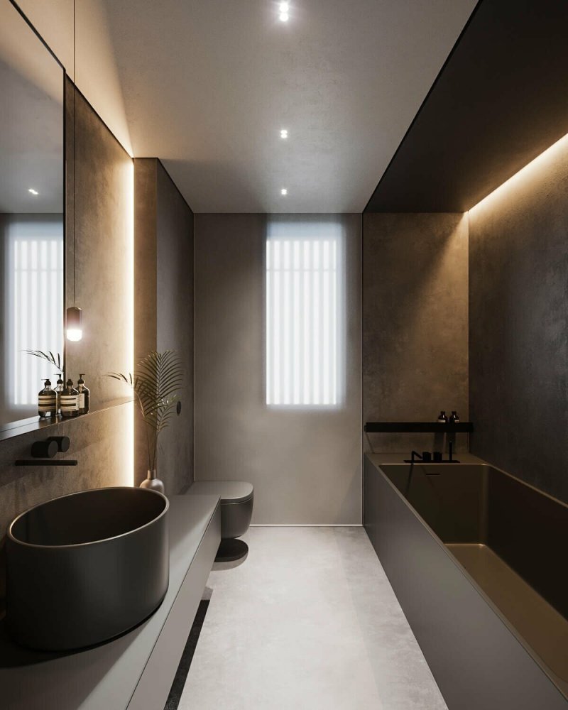 Modern bathroom design