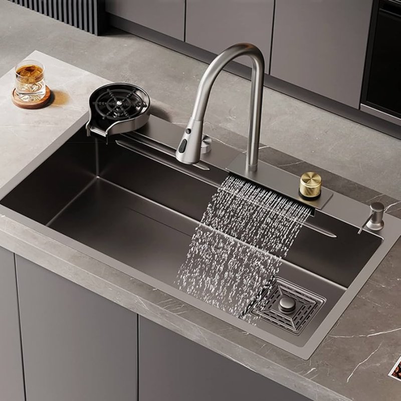 Kitchen sink waterfall