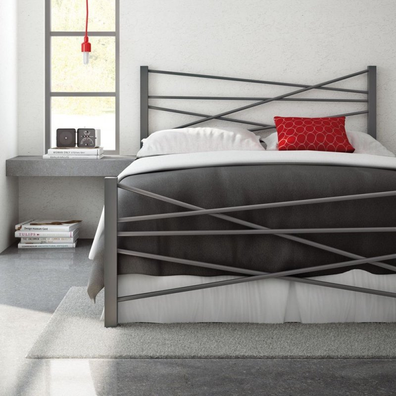 Metal double bed