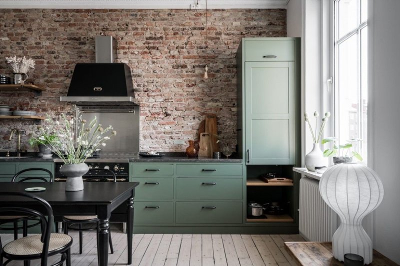 The interior of the kitchen loft