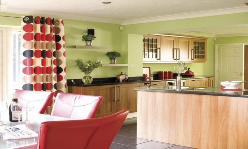 Combination of colors in the interior of the kitchen