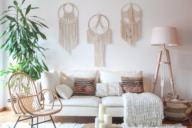 Boho style interior