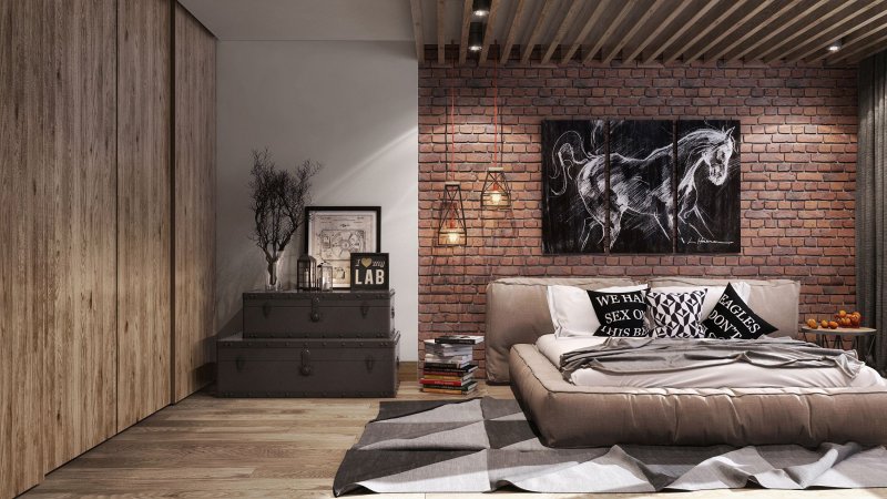 Loft -style bedrooms