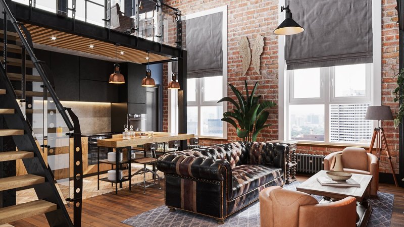 Loft style in the interior