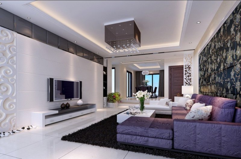 The interior of apartments in a modern style