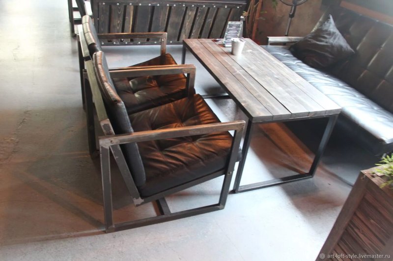 Metal loft -style furniture