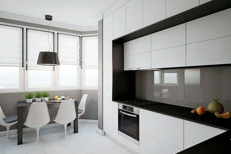 White kitchen in a modern style