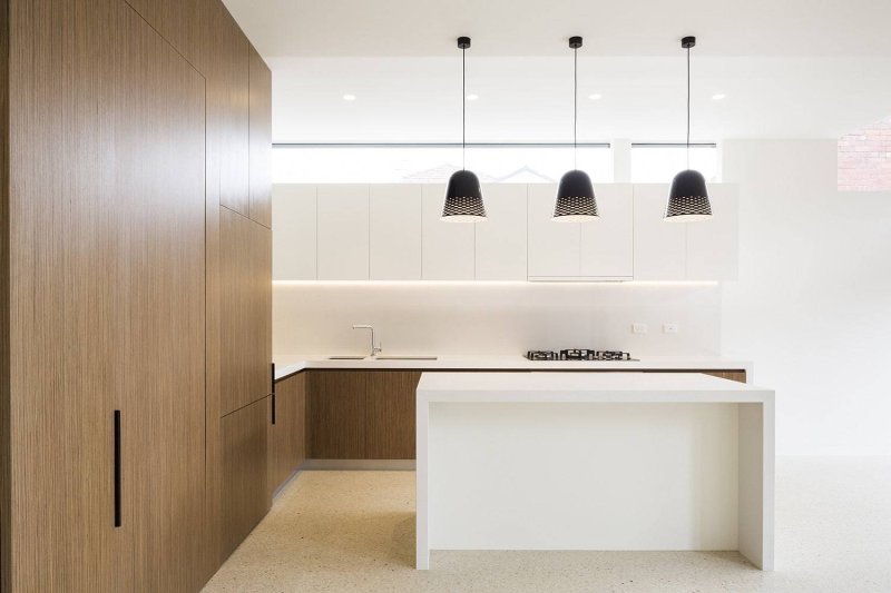 Kitchen in the style of minimalism design