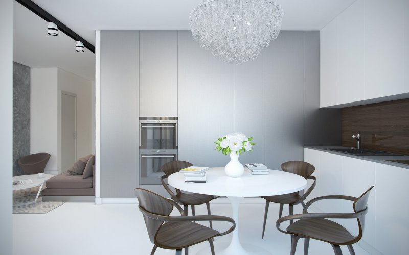 Minimalism style in the interior of the kitchen