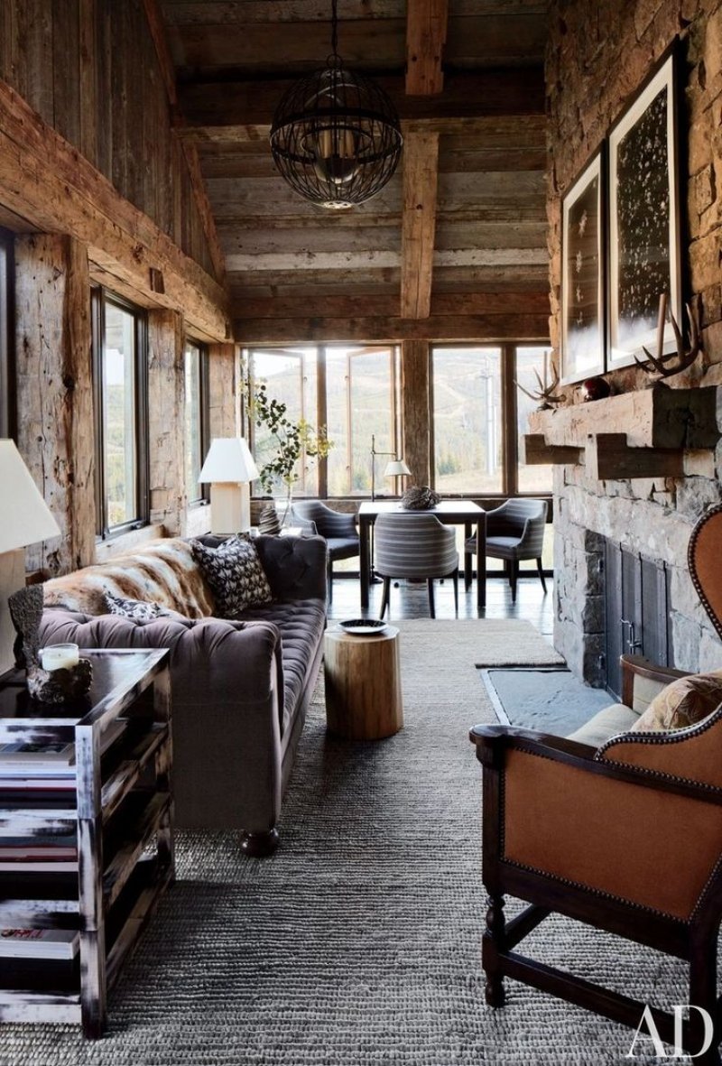 Chalet style in the interior