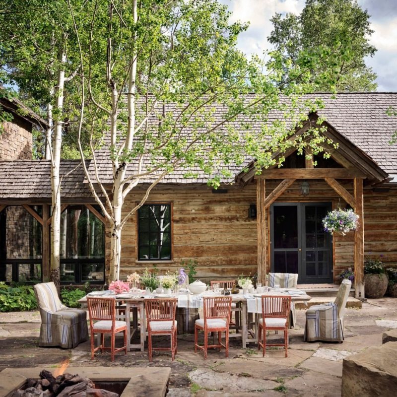 Rustic style in the landscape