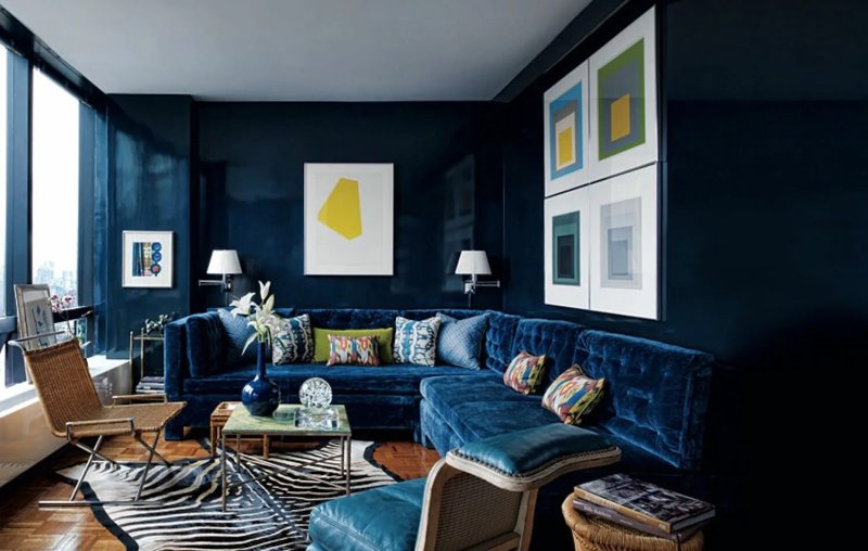 Blue interior