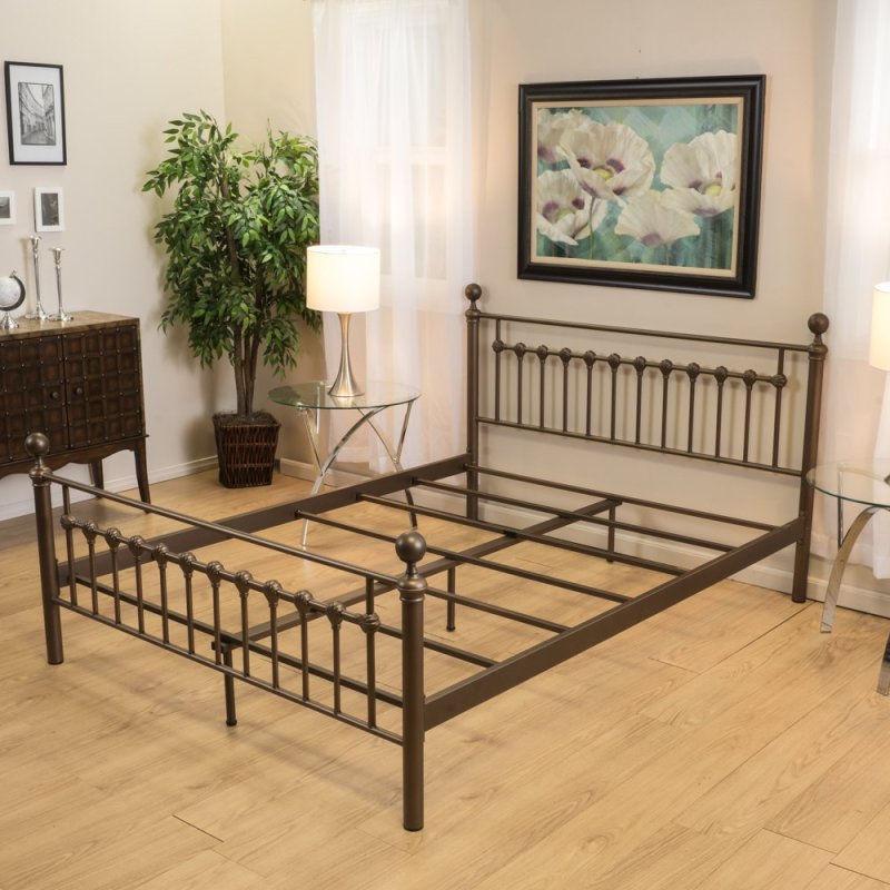 Metal double bed