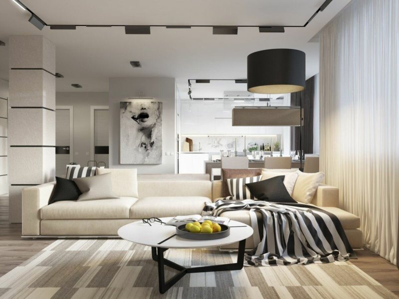 The interior of apartments in a modern style