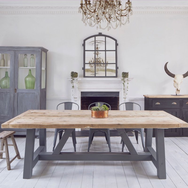 Dining table in loft style