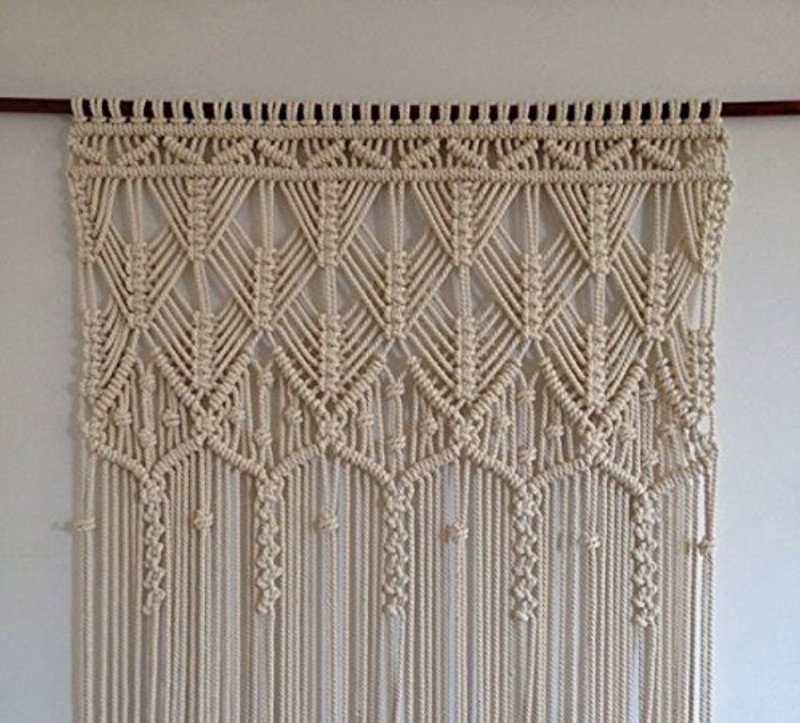 Macrame curtain