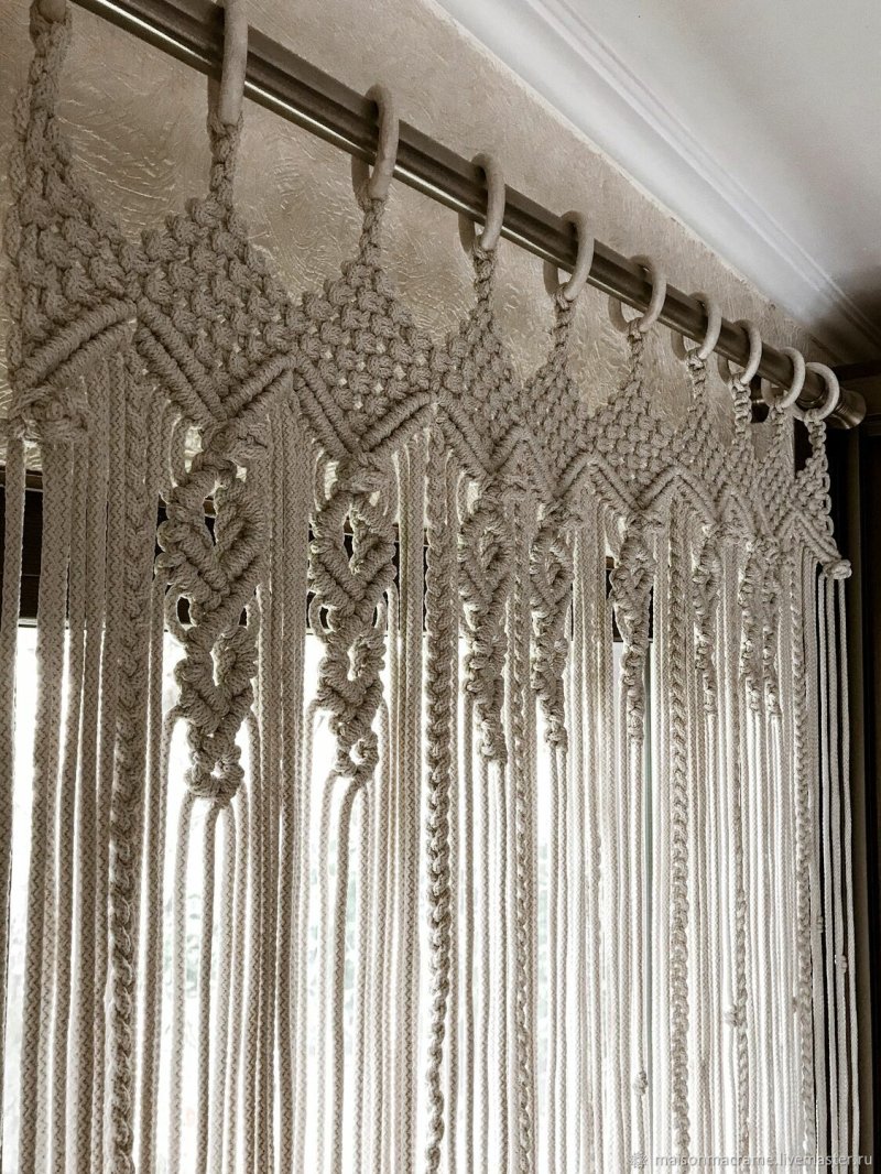 Macrame curtain