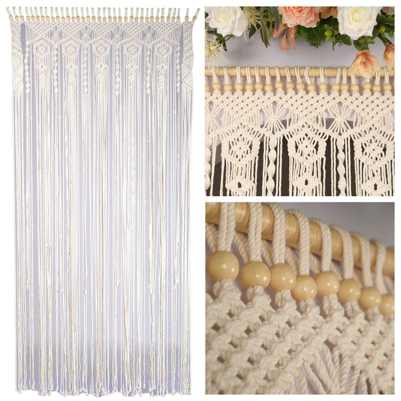 Macrame curtain