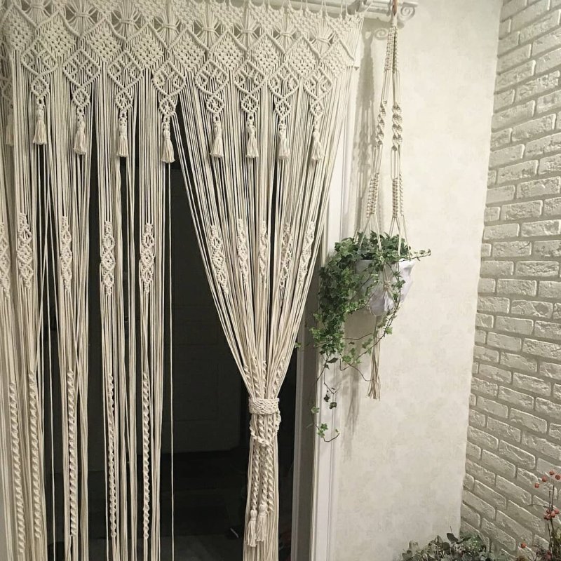 Macramam curtain