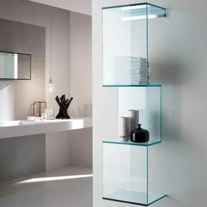 Glass shelves