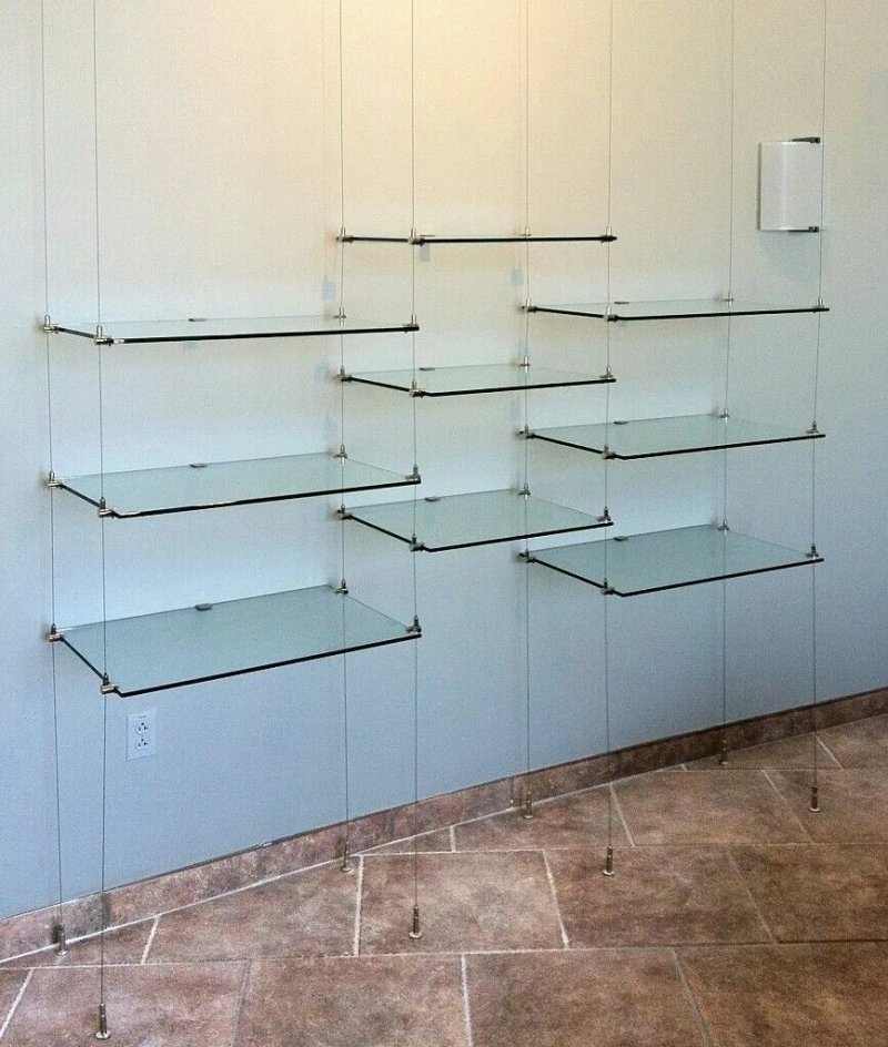 Glass shelves