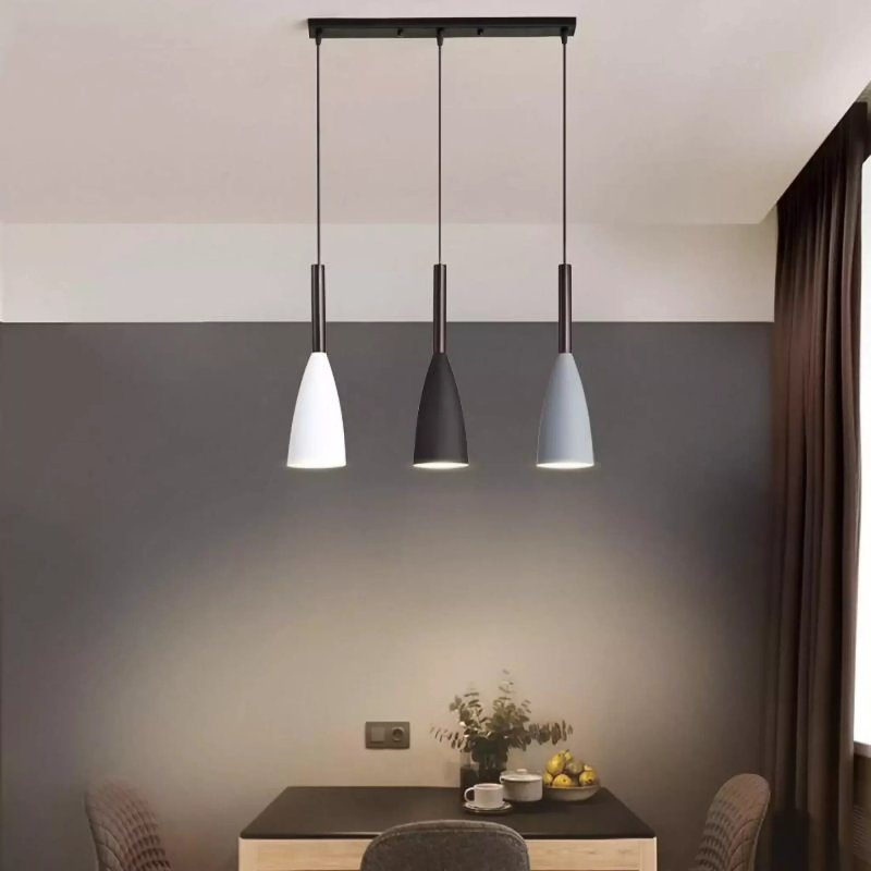 Suspended lamp for the kitchen above the table