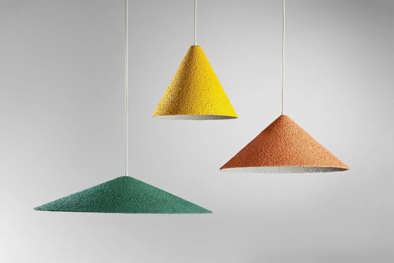 Suspended decorative lamps geometric shapes