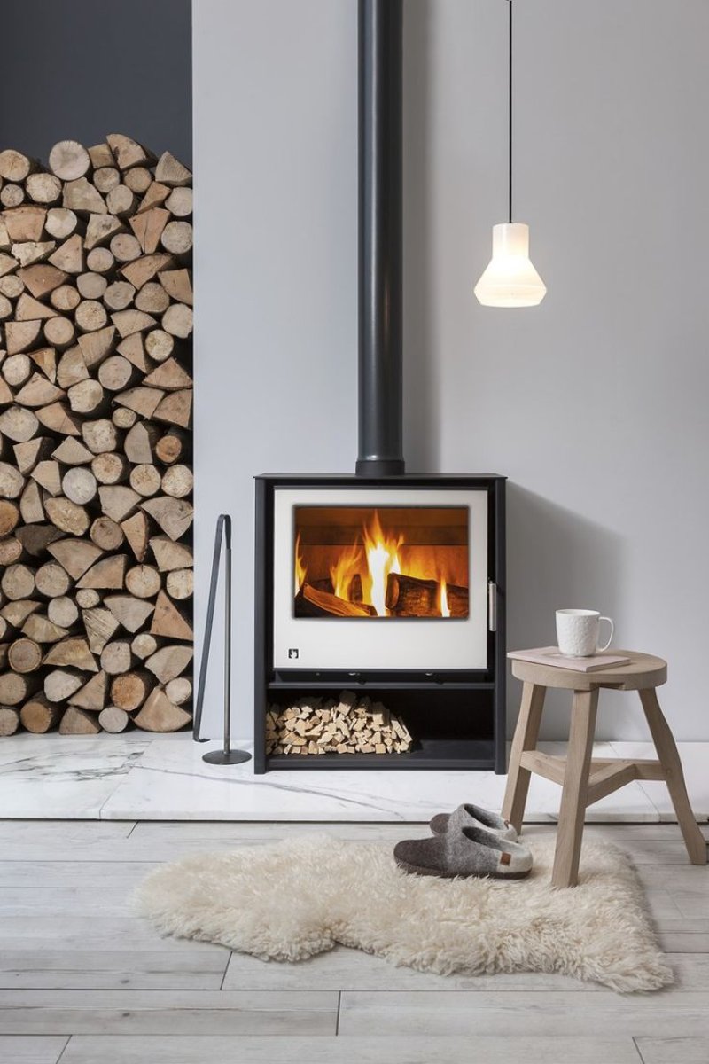 Wood fireplace