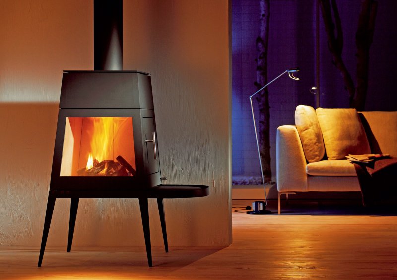 Gas fireplaces for a country house