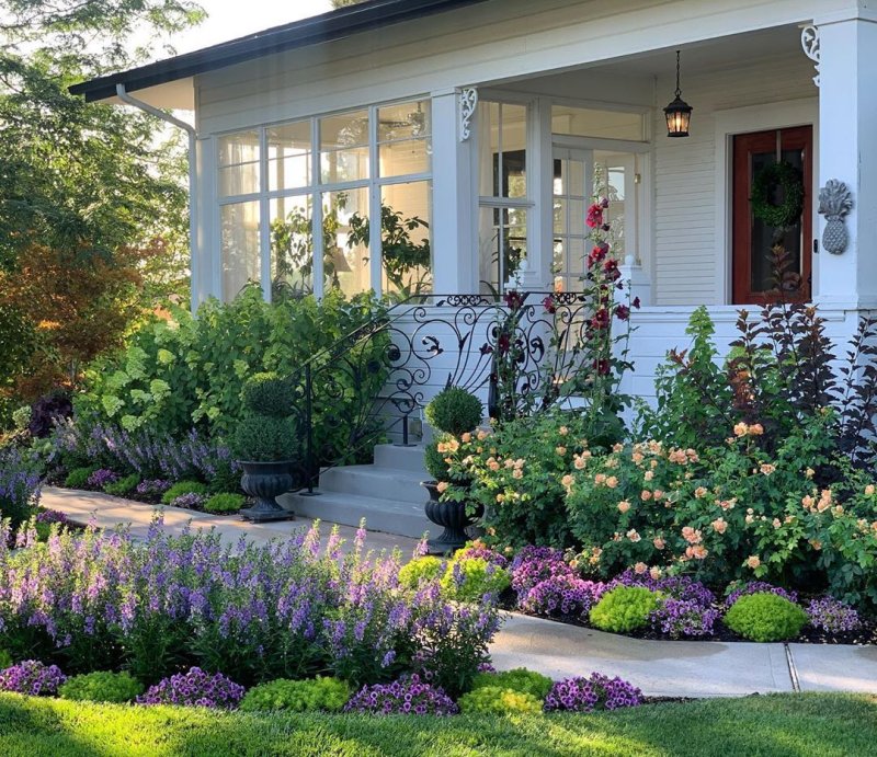 Mixborder along the veranda