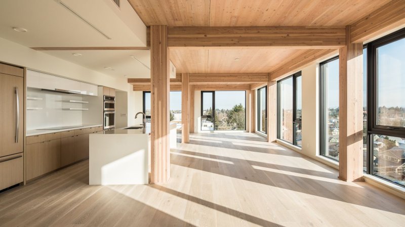 Wooden houses interior