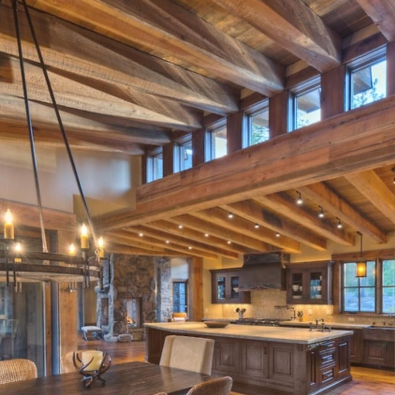 Chalet style in the interior