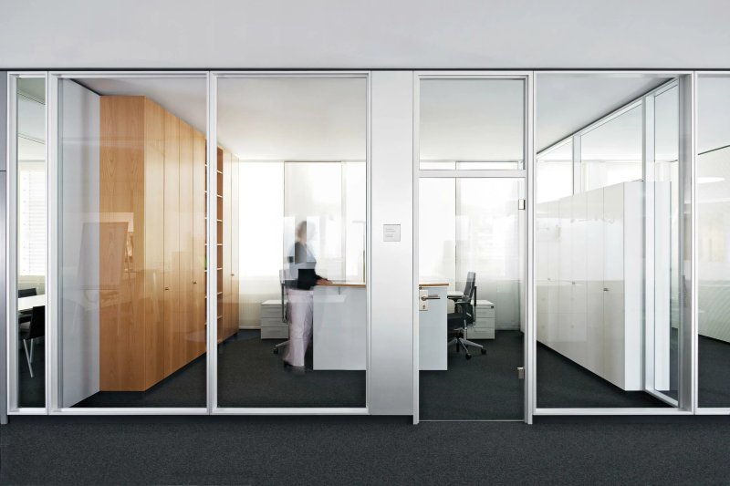 Glass partitions Office