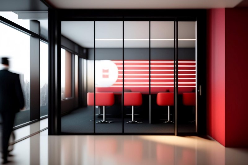 Glass partitions Office