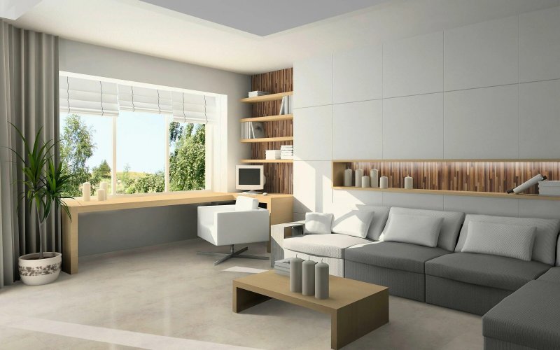 The interior of apartments in a modern style